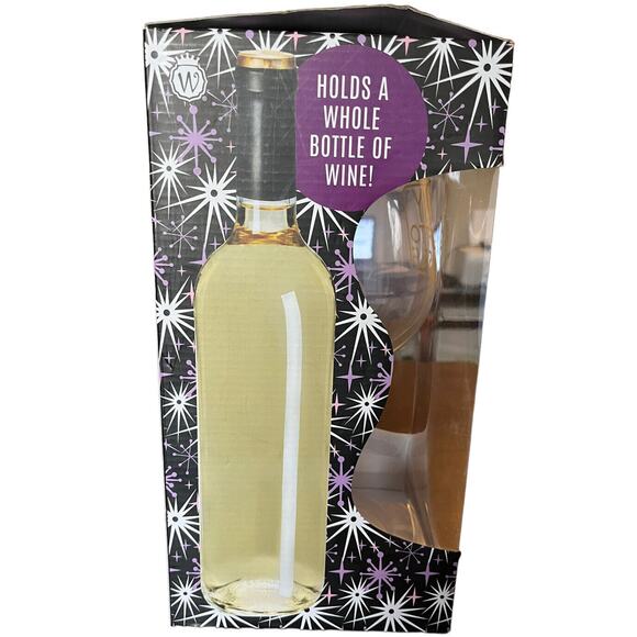 Giant‎ Extra Large Jumbo Wine Glass Whole Bottle Decorative Huge Oversized Gift - Picture 4 of 5